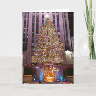 Rockefeller Plaza's Christmas Tree Card
