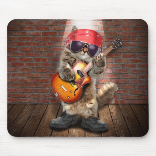 Rocker cat mouse pad