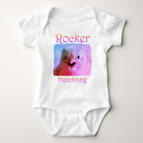 Rocker Chic Official Baby Girl White One Piece Baby Bodysuit