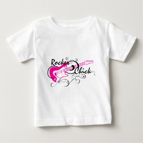 Rocker Chick Baby T_Shirt