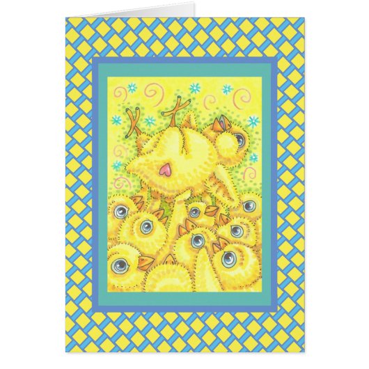 ROCKER CHICK, EASTER MOSH PIT NOTE GREETING CARD V (Front)