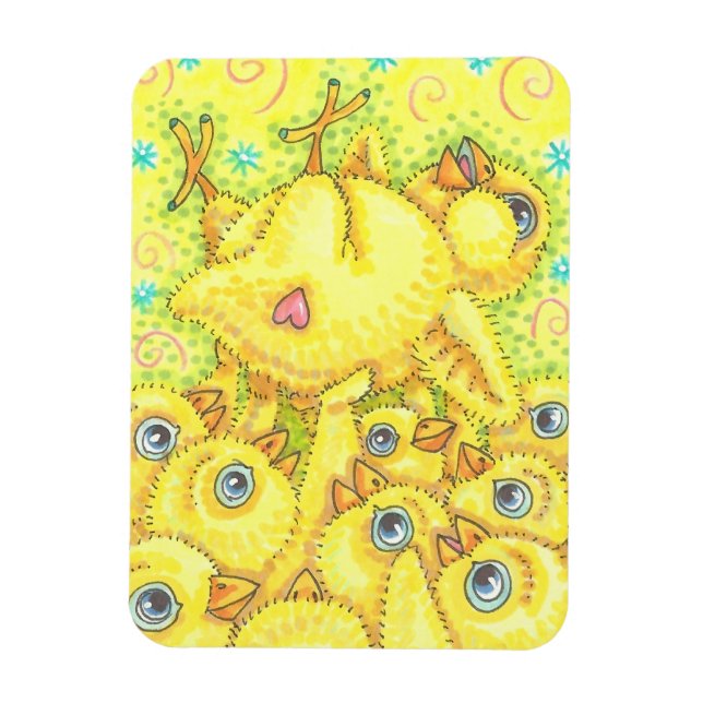 ROCKER CHICK SPRING MOSH PIT MAGNET Rectangle (Vertical)