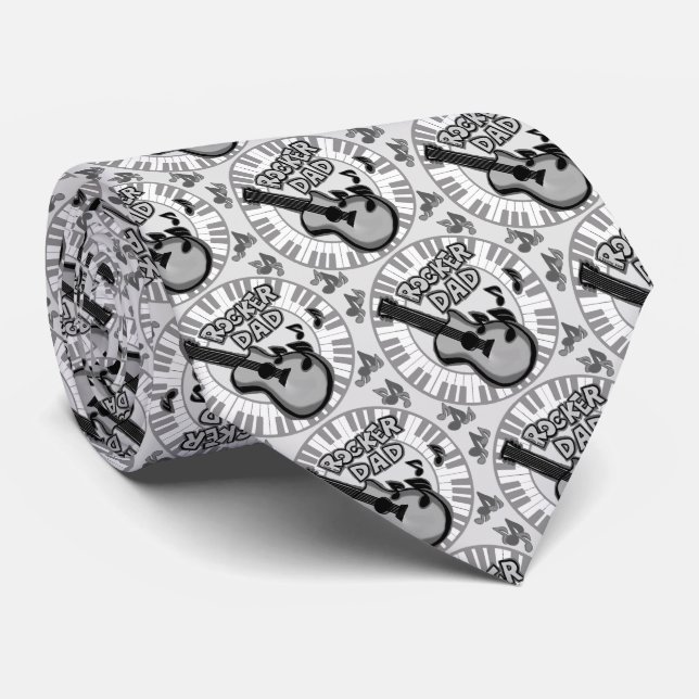 Rocker Dad Neck Tie (Rolled)
