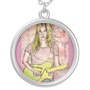 Rocker Girl Silver Plated Necklace