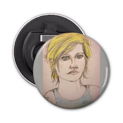 Rocker Girl with Tattoo Bottle Opener