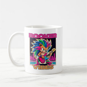 Rocker Hedgehog Coffee Mug