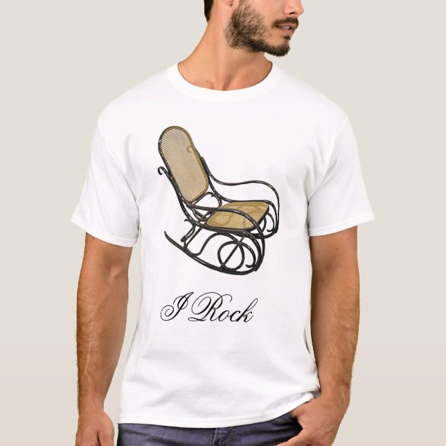 rocker, I Rock, chair, rocking chair T-Shirt (Front)