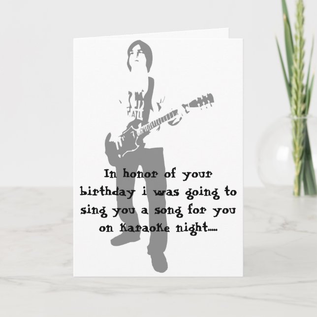 rocker, In honor of your birthday i was going t... Card (Front)