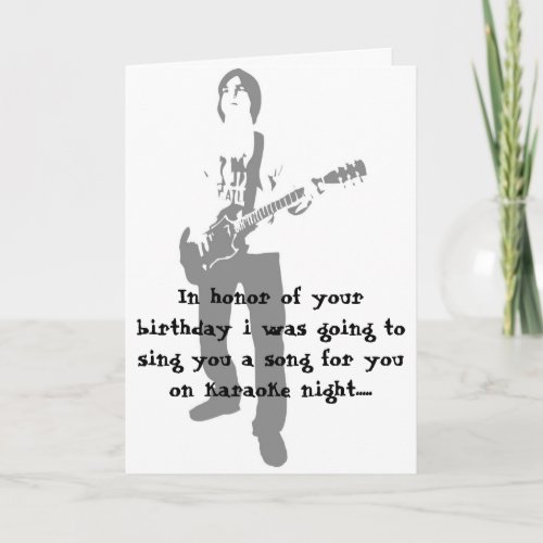 rocker In honor of your birthday i was going t Card