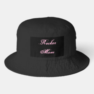 Rocker Mom Bucket Hat (Black & Pink)