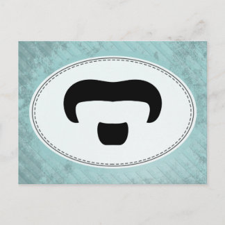 Rocker Mustache Postcard