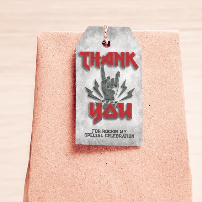 Rocker - Rock Themed Favor Tag (Creator Uploaded)