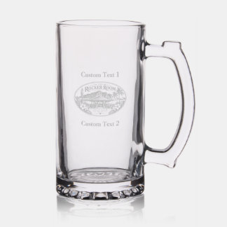 Rocker Room Custom 25 oz Glass Beer Stein