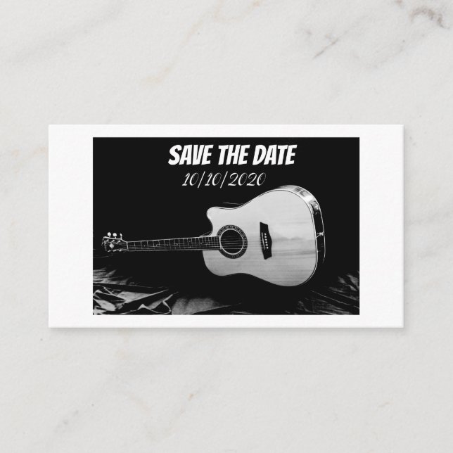 ROCKER SAVE THE DATE ENCLOSURE CARD (Front)