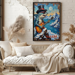 Rocker Shark, Icy Stage Presence Poster