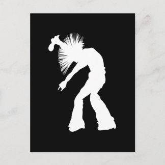Rocker Silhouette Postcard