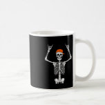 Rocker Skeleton Cap Skater Cool Halloween Punk Roc Coffee Mug