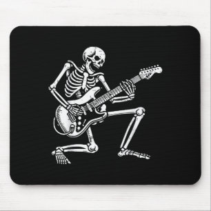 Rocker Skeleton Electric Guitar Rock Music Men Boy Mouse Pad