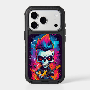 Rocker Skull with Mohawk iPhone 17 Pro Case