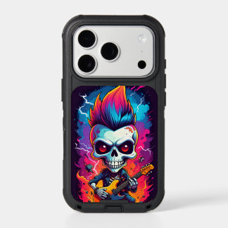 Rocker Skull with Mohawk iPhone 17 Pro Case