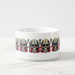 Rocker Sugar Skull Bowl