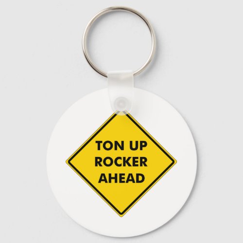 Rockers Caution Sign Keychain