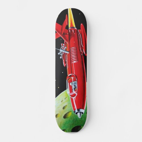 rocket art skateboard