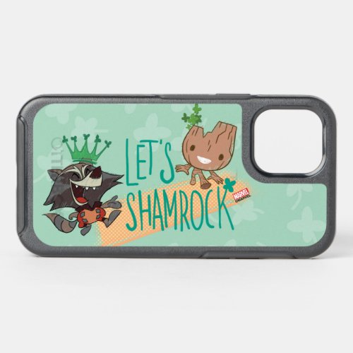 Rocket  Baby Groot Lets Shamrock OtterBox Symmetry iPhone 12 Case