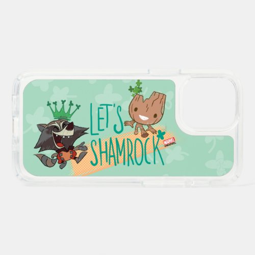 Rocket  Baby Groot Lets Shamrock Speck iPhone 12 Case