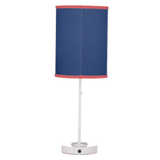 Rocket Blast Off Outer Space, Kids Personalized Table Lamp (Back)