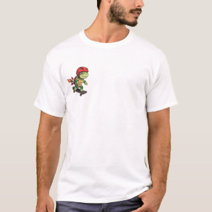 Rocket-Boosted Skater Turtle T-Shirt