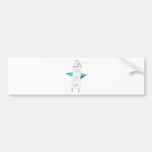 ROCKET BUMPER STICKER