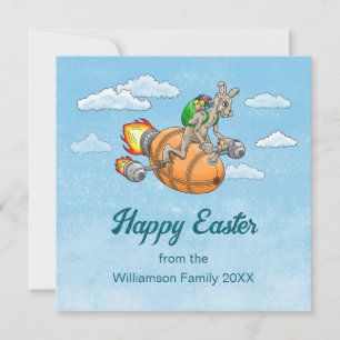 Rocket Bunny Holiday Card