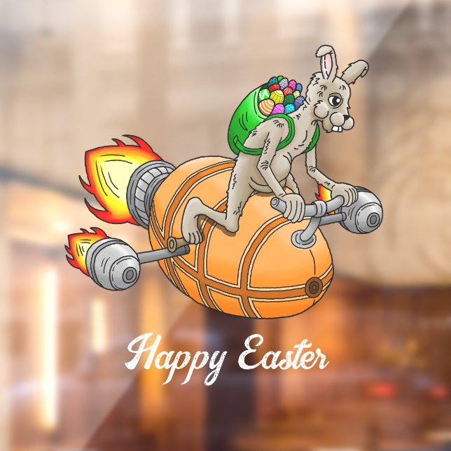 Rocket Bunny Window Cling (Sheet 2)