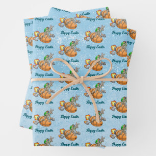 Rocket Bunny Wrapping Paper Sheets