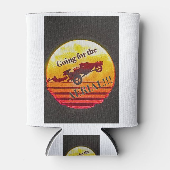 Rocket Car League Going for aerial Can Cooler (Front)