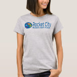 Rocket City Modern Quilt Guild Logo Tee With Back at Zazzle