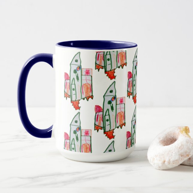 ROCKET coffee mommy mug (With Donut)
