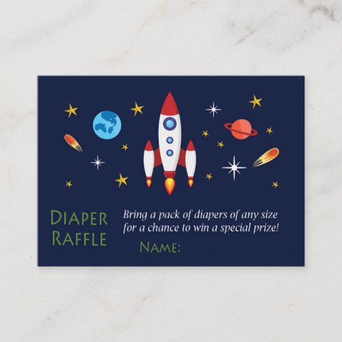 Rocket Diaper Raffle Tickets