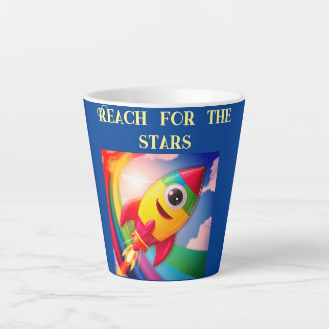 Rocket Elegant Latte Mug (Front)