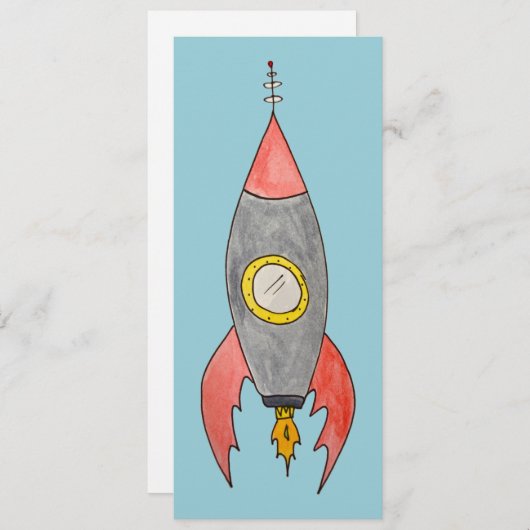 Rocket flat card (Front/Back)