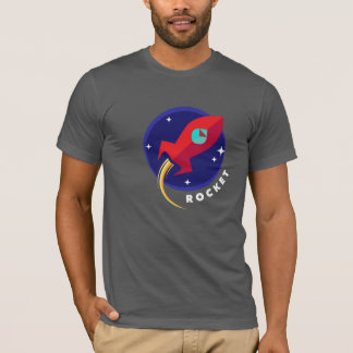 Rocket For Dark Background T-Shirt