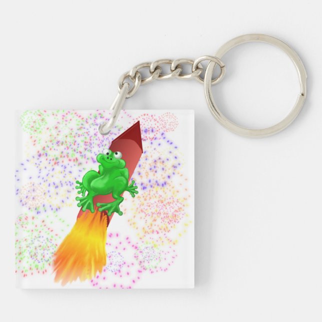 rocket frog keychain (Back)
