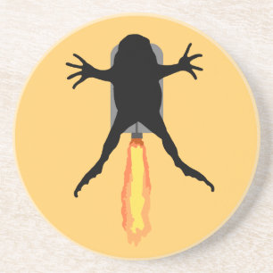 Rocket Frog Sandstone Coaster