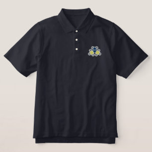 Rocket Fuel Molecule Embroidered Polo Shirt