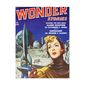 Rocket Girl Postcard