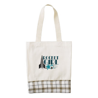 Rocket Girl Zazzle HEART Tote Bag