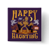 Rocket & Groot "Happy Haunting" Button