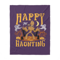 Rocket & Groot "Happy Haunting" Fleece Blanket