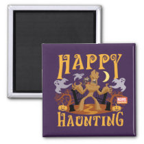Rocket & Groot "Happy Haunting" Magnet
